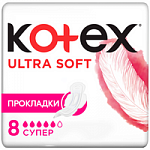 kotex Ultra Прокладки гигиенические Soft Super 8шт